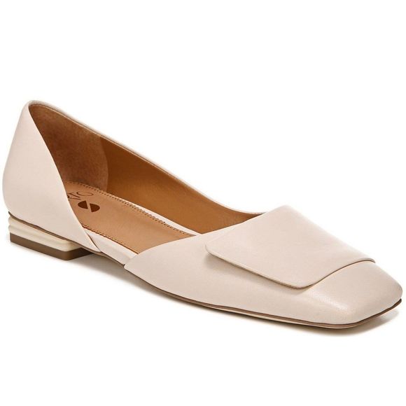 Franco Sarto Shoes Womens Size 11 Cream Leather Slip On Square toe Tracy Flats - Picture 11 of 11